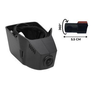 Двоканальний штатний відеореєстратор RedPower DVR-VAG9-G DUAL чорний для Volkswagen (2015+) з системою прямування по смугах