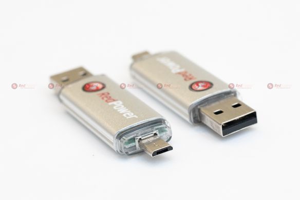 Флешка USB/microUSB RedPower Dual Drive 32GB Silver