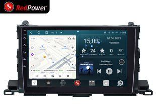 Штатна магнітола з екраном 2K для Toyota Highlander 3-покоління XU50 (03.2013-07.2020) на Android 10 RedPower 71184 Slim