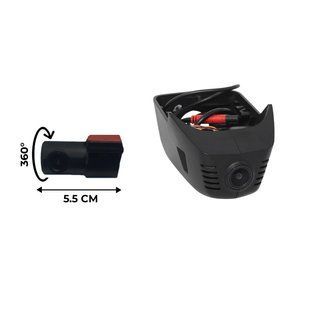 Двоканальний відеореєстратор RedPower DVR-VAG8-G DUAL чорний для Volkswagen Tiguan з системою слідування по смугах